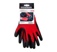 OROK - Gant de précision, gant de travail de précision - Gants de travail - Taille 9 - Support polyamide enduit de latex - Manchettes longues - Dos aéré - Poignet tricot bord côte - Résistant