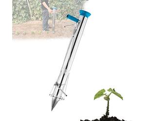 ORPERSIST Planteuse De Bulbes, Repiqueuse Semis À Main, Acier Inoxydable Plantoir Jardin Plantoir avec Manche Éponge Peut Vous Aider À Planter Vos Semis De Tulipes Tomates Etc