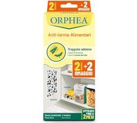 Orphea Répulsif Mites Alimentaires, Élimine les Papillons Alimentaires et Empêche Leur Développement, Sans Insecticide, Sans Odeur Action Naturelle, 2 Pièges Adhésifs + 2 Offerts