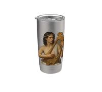 Orphée Vintage Grec Mythologie Musicien Prophète Poète Gobelet isotherme en acier inoxydable double paroi