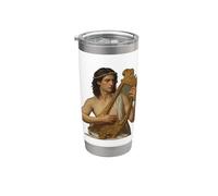 Orphée Vintage Grec Mythologie Musicien Prophète Poète Gobelet isotherme en acier inoxydable double paroi