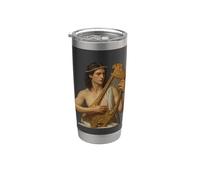 Orphée Vintage Grec Mythologie Musicien Prophète Poète Gobelet isotherme en acier inoxydable double paroi
