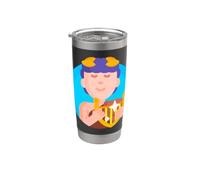 Orphée Vintage Grec Mythologie Musicien Prophète Poète Gobelet isotherme en acier inoxydable double paroi