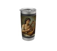 Orphée Vintage Grec Mythologie Musicien Prophète Poète Gobelet isotherme en acier inoxydable double paroi