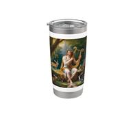Orphée Vintage Grec Mythologie Musicien Prophète Poète Gobelet isotherme en acier inoxydable double paroi