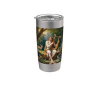 Orphée Vintage Grec Mythologie Musicien Prophète Poète Gobelet isotherme en acier inoxydable double paroi
