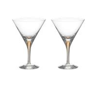 Orrefors Intermezzo verres à martini 25 cl lot de 2 Or