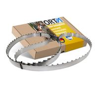 ORTA Lames de scie à ruban, mobiles, pour scierie mobile, de 2 760 mm à 4 260 mm, pour couper des bois tendres et durs, pas de 22 mm de denture (trempée, 4260 x 32 x 1,10 mm)
