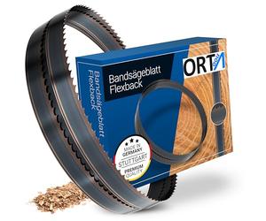Orta Lot de 3 lames de scie à ruban Flexback - 3380 x 25 x 0,65 x 4 dents par pouce - Lame de scie pour bois souple et dur, bois de chauffage, plastiques et métaux non ferreux - Compatible avec les