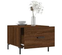 Orta Sehpa Oturma Odasi Lot de 2 tables basses marron aspect chêne 50 x 50 x 40 cm Petite table d'appoint pour balcon, salon, salle de réunion, café