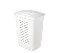 Orthex Panier à linge 60 L | Blanc | Maison, salle de bain, blanchisserie, jouets, magazines, matériel de sport | Poignées ergonomiques | L49 x W38 x H60 cm