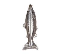 Orton 1 lot de mini flasque de poche en acier inoxydable en forme de poisson de 141,7 g