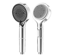 Oruiiju Pommeau de Douche, Pommeau Douche Anti Calcaire Économiseur d'Eau Haute Pression Filtre à Filtre Coton PP Remplaçable- Pommeau de douche à chasse d'eau double face