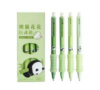 Oruiiju Porte Mines,Lot de 4-Panda Porte-mine(0,5 mm) poignée ergonomique en silicone, écriture précise