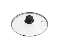 ORYX 5023415 - Couvercle en Verre pour poêle, 22 cm, Bord en Acier Inoxydable, Transparent