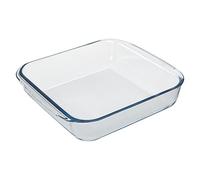 ORYX 5024135 Plat à Four Verre Borosilicate Carré 1,1 L. 20,7 x 20,7 cm. Idéal pour les décorations, salades, desserts, cuisine, Réposterie. Sans BPA