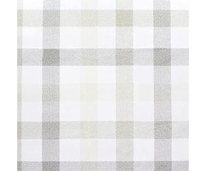 Oryx 5544031 Nappe en Toile cirée en PVC, imperméable et Anti-Taches, Ronde à Carreaux Beige d’Un diamètre de 140 cm. pour l’intérieur et l’extérieur.