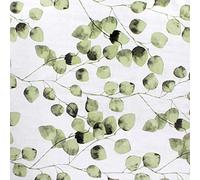 Oryx 5544070 Nappe en Toile cirée rectangulaire avec Feuilles Vertes Imperméable, Anti-Taches, en PVC, 140 cm x 20 m Rouleau à découper pour intérieur et extérieur
