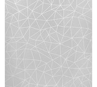 Oryx 5544095 Nappe en Toile cirée rectangulaire avec Motifs géométriques Gris Imperméable, Anti-Taches, en PVC, 140 cm x 20 m Rouleau à découper pour intérieur et extérieur