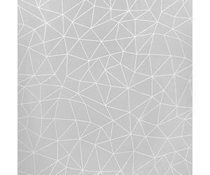 Oryx 5544096 Nappe en Toile cirée en PVC, imperméable et Anti-Taches, Ronde avec Motifs géométriques Gris d’Un diamètre de 140 cm pour l’intérieur et l’extérieur