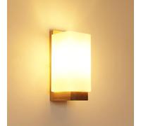 Osairous Applique Murale Interieur 3000k/4500k/6500k Trois Couleurs Dimmable Applique LED Créativité Eclairage Mural Bois Convient pour Chambre à Coucher, Couloir, Escalier (25 * 12 * 10 cm)