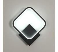Osairous Applique Murale Intérieure, 17W 1912LM Lampe Murale 6500K, Noir | Moderne Carré Aluminium Luminaire Murales LED Lumière pour Chambre Salon Salle de Bain Escalier