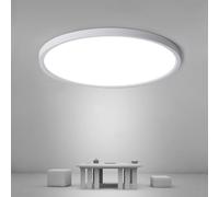Osairous Plafonnier LED Ø30cm, 24W 2160LM Lampe De Plafond, Plafonnier étanche ultra-mince IP44, 6500K Blanc Froid Luminaire Pour Chambre, Salle De Bain, Cuisine, Couloir