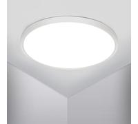 Osairous Plafonnier LED Ø50cm, 42W 4800LM Lampe De Plafond, IP44 Plafonnier Salle De Bain LED, 6500K Lumière Chaude Luminaire Pour Chambre, Salle De Bain, Cuisine, Couloir, Balcon