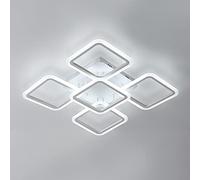 Osairous Plafonnier LED Salon, Ø60CM Moderne éclairage de Plafond LED, 70W Luminaires Intérieur Acrylique pour Salon Chambre Blanc Froid 6500K