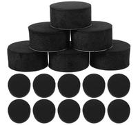 OSALADI 100 Pièces Pieds de Pot de Fleurs Ronds en Eva, Supports pour Plateaux à Thé, Noir, Antidérapants, Résistants à L’Usure, Drainage de L’Eau, pour Plantes et Jardin, Terrasse