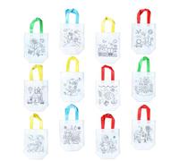 OSALADI 12 Pcs Paquet de Rangement Main Peinture DIY Imprimé Motif Non Tissé pour Loisirs Créatifs Garçon et Filles