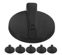 OSALADI 6 Pièces Bouton Minuteur de Remplacement en Plastique Noir | Compatibilité Cuiseur à Riz Électrique, Lot, Prise Confortable, Pose Rapide