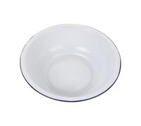 OSALADI Bassine en Émail Grande Capacité Bol Mixeur Blanc Robuste pour Préparation et Service en Cuisine Élégante