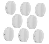OSALADI Boutons de Réglage du Thermostat Plastique Blanc Lot de 8 pour Réfrigérateur Commande de Température Ajustable à 7 Niveaux Installation Facile