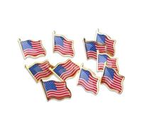 OSALADI Broche Drapeau Américain Épingles Décoratives en Fer Résistante à L'usure, Lot de 12 pour Jour de L'indépendance et Collectionneurs de Badges