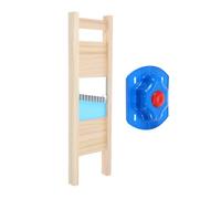 OSALADI Coupe-pommes de Terre 1 Set en Acier Inoxydable avec Support de Sécurité Alimentaire, Trancheuse Ondulée Pratique et Solide Couleur Aléatoire Cuisine et