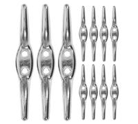 OSALADI Crochets Métalliques pour Stores Enrouleurs, Taquets Crémaillère pour Rideaux, 12 Pièces, Fixation Solide et Installation Facile pour Fenêtres