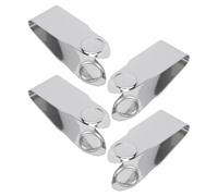 OSALADI Équeuteur à Fraises en Acier Inoxydable 4 Pcs pour Retirer Queues de Fruits, Ustensile Cuisine Pratique pour Préparer Fraises et Raisins