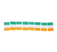 OSALADI Guirlande Design Simple et Coloré en Polyester de Drapeaux Irlandais Solide et Gain de Place pour Décoration Intérieure de Fête Saint-patrick pour Événement