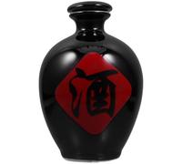 OSALADI Jarre à Vin en Céramique Traditionnelle Chinoise Maison, Flasque à Whisky Élégante et Fonctionnelle Fermeture Hermétique, Stockage des Boissons