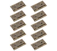 OSALADI Lot De 10 Charnières De Porte Rétro Charniere Pliante En Métal 4.70X4.50X0.50Cm Pour Paravent Porte Fenêtre Et Armoire Bricolage Et Réparation