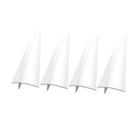 OSALADI Lot de 4 Protections en Silicone Flexibles pour Interstices de Cuisinière, Revêtement Simple et Classique, Effet Protecteur pour Plan de Travail et Portes en Verre