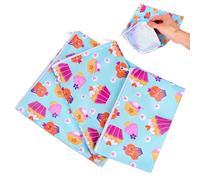 OSALADI Paquet Isotherme Réutilisable pour Sandwichs en Peva 3pcs avec Design Portable et Étanche pour Gamelle Travail et Conservation Alimentaire
