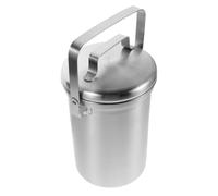 OSALADI Poubelle de Table Cuisine Facile à Nettoyer en Acier Inoxydable 3l avec Couvercle et Poignée Bloque Les Odeurs, pour Compostage Domestique en Intérieur
