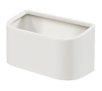 OSALADI Poubelle sous L’évier Suspendue sans Couvercle, Blanche, PP Hips | Installation sur Porte, Tiroir ou Mur, Accès Rapide, pour Miettes et Papiers, Style Simple
