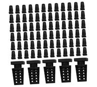 OSALADI Protections De Câbles Et Presse-étoupes 4,1 Mm pour Câbles Électriques Accessoire De Sécurité pour Câblage Industriel Et Domestique Clips Anti-Traction en Abs Noir (100 Pièces