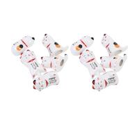 OSALADI Repose-Baguettes Lot de 10 Pièces en Céramique Blanche de Chat Mignon, Compact et Réutilisable, pour Dîners en Famille et Fêtes