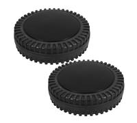 OSALADI Roulettes à billes 15 cm noires, kit 2 pièces, roues de remplacement pour barbecue et tondeuse, accessoires pour appareils électroménagers, résistantes à la chaleur, usage