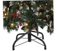 OSALADI Support de Base Vert pour Sapin de Artificiel Robuste Fixation par Vis Stable et Solide pour Décoration de