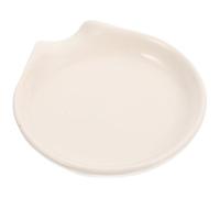 OSALADI Support De Cuillères En Céramique 3.94X3.54X0.71 Pouces Porte-Couverts Blanc Résistant À L'Usure Pour La Décoration De Cuisine Et Table